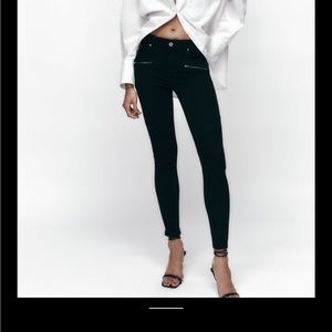 Zara skinny biker jeans